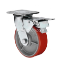 Heavy Duty PU on Iron Total Brake Casters